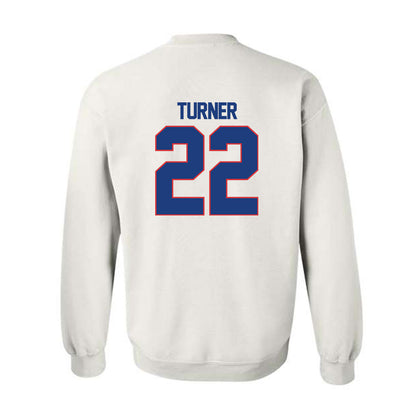 LA Tech - NCAA Football : Qua Turner - White Replica Shersey Sweatshirt