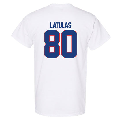 LA Tech - NCAA Football : Dedrick Latulas - White Replica Shersey Short Sleeve T-Shirt