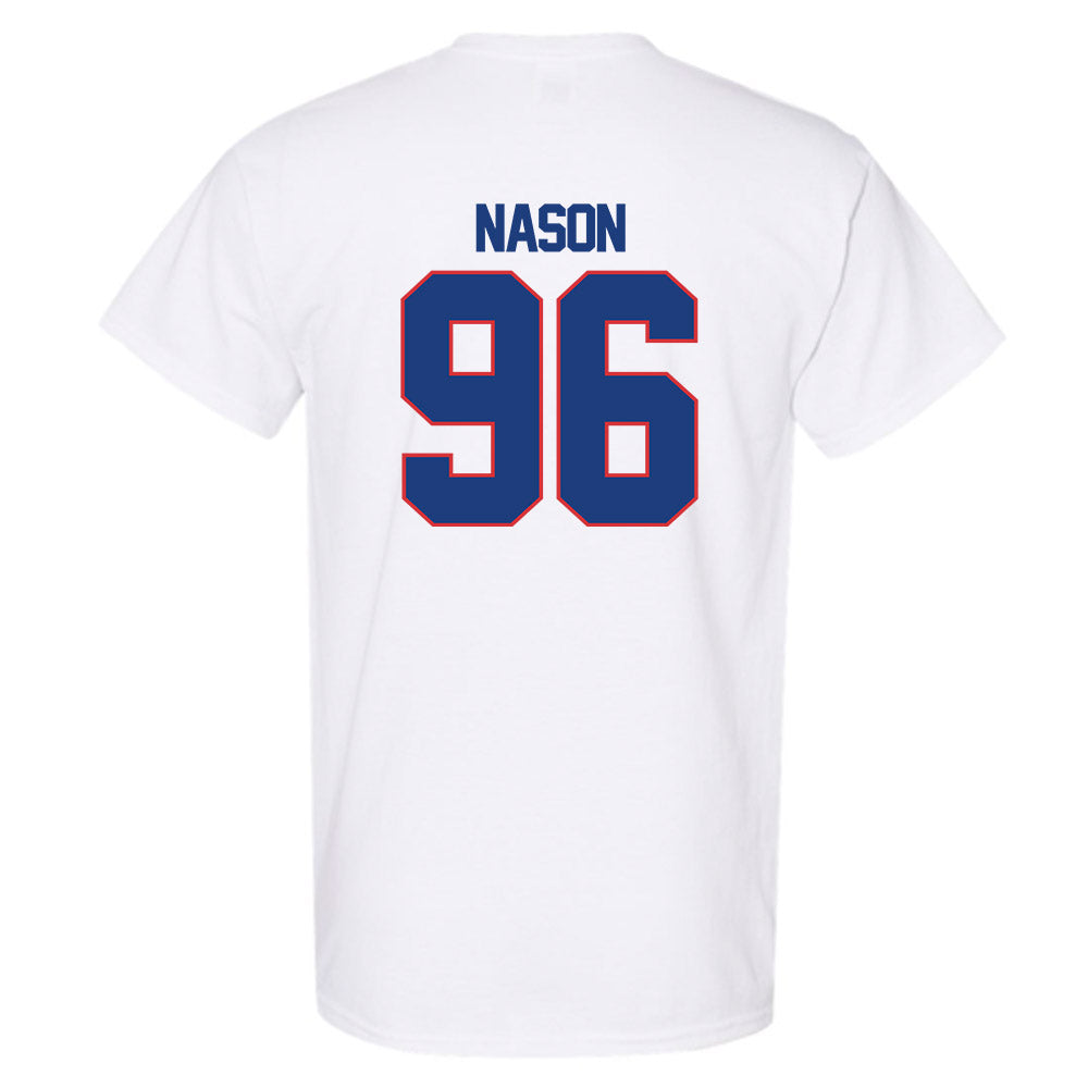 LA Tech - NCAA Football : Zion Nason - White Replica Shersey Short Sleeve T-Shirt