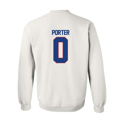 LA Tech - NCAA Football : Ty Porter - White Replica Shersey Sweatshirt