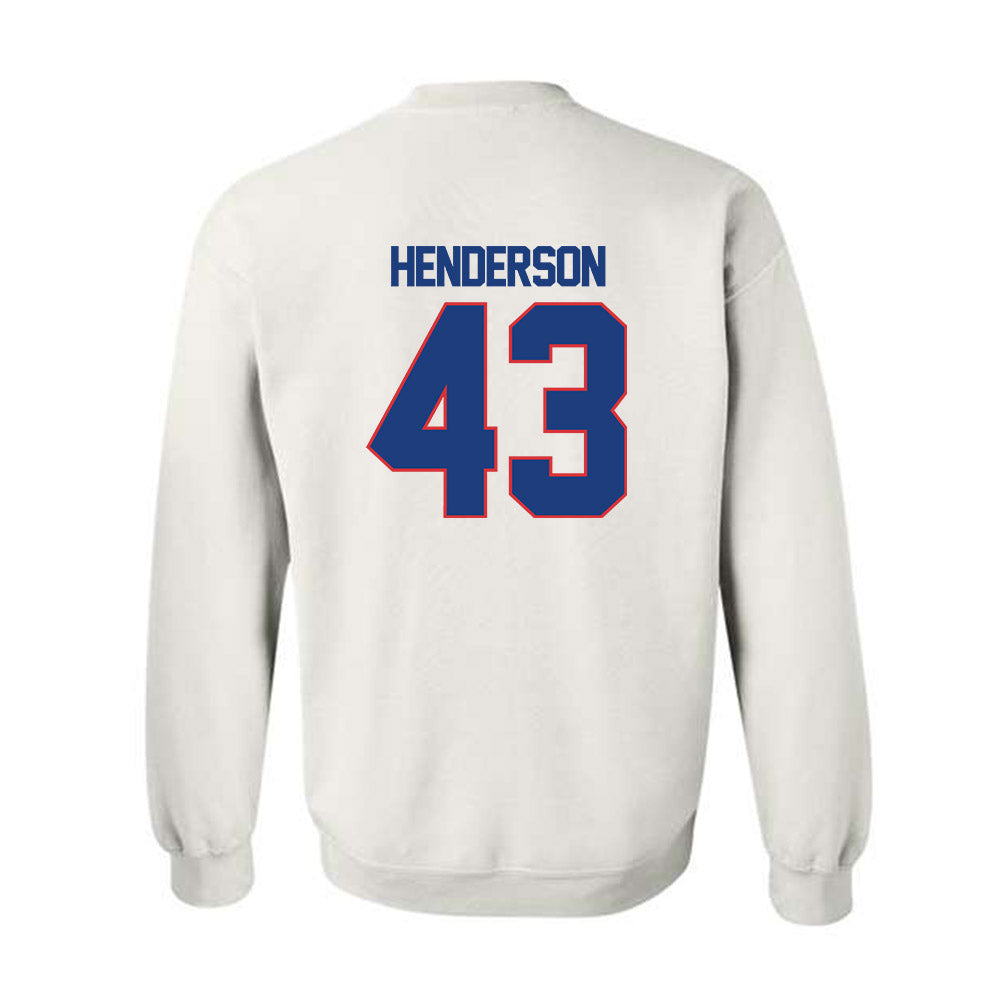 LA Tech - NCAA Football : Drew Henderson - White Replica Shersey Sweatshirt