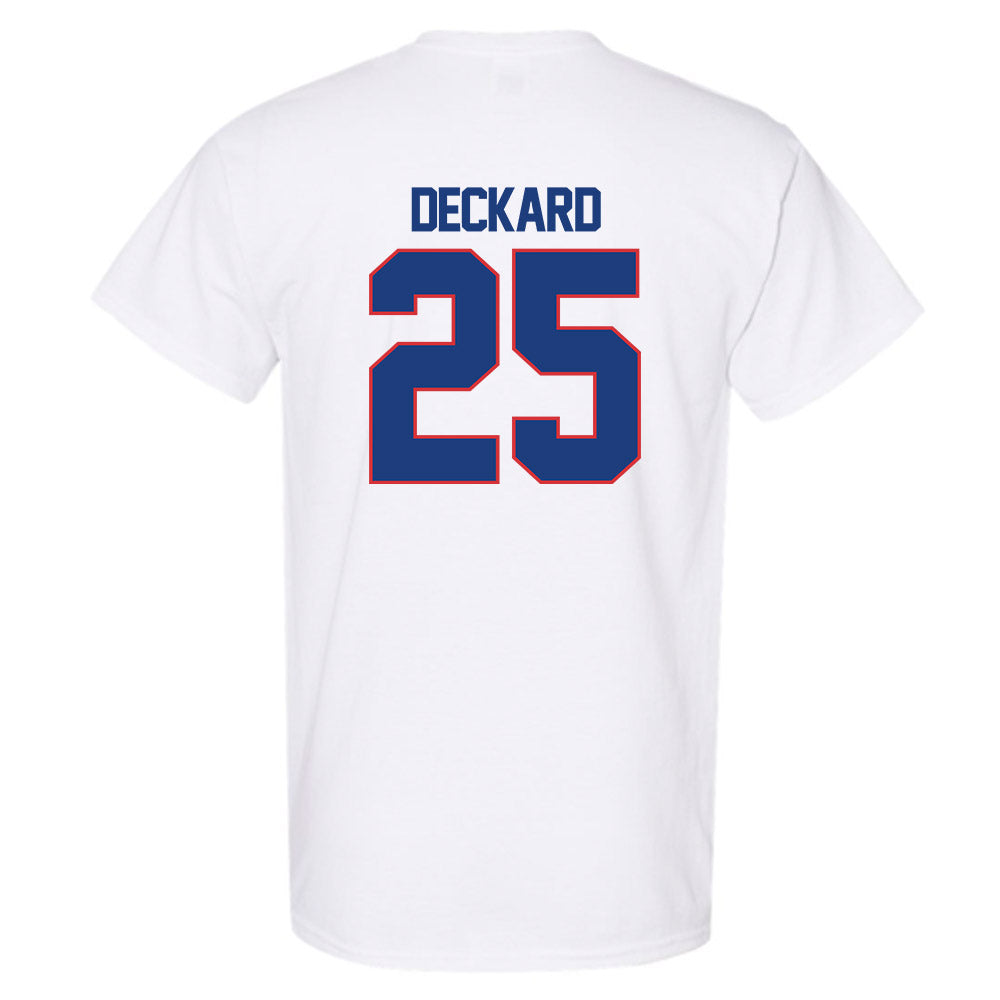 LA Tech - NCAA Football : Colton Deckard - White Replica Shersey Short Sleeve T-Shirt