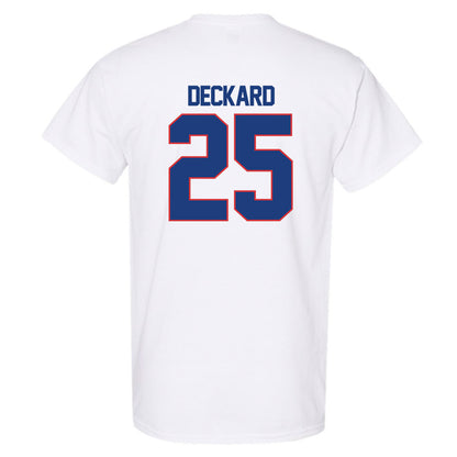 LA Tech - NCAA Football : Colton Deckard - White Replica Shersey Short Sleeve T-Shirt