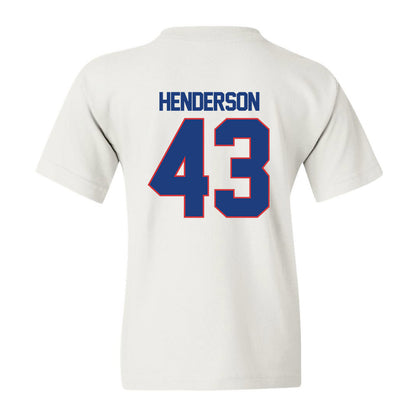 LA Tech - NCAA Football : Drew Henderson - White Replica Shersey Youth T-Shirt