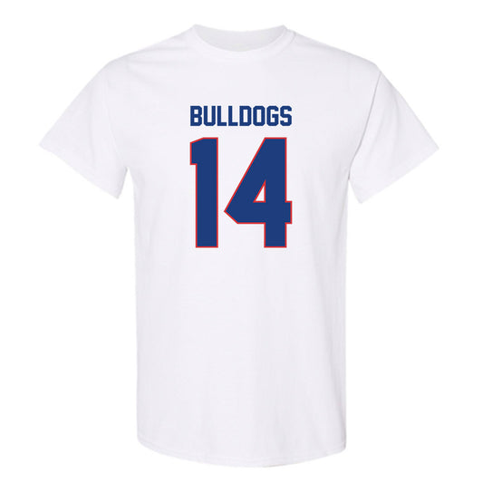 LA Tech - NCAA Football : Cameron Hill - White Replica Shersey Short Sleeve T-Shirt