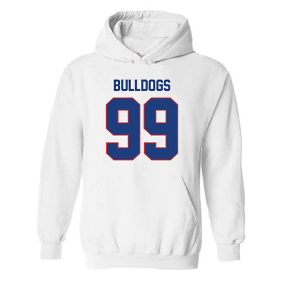 LA Tech - NCAA Football : Judd Rouyea - White Replica Shersey Hooded Sweatshirt