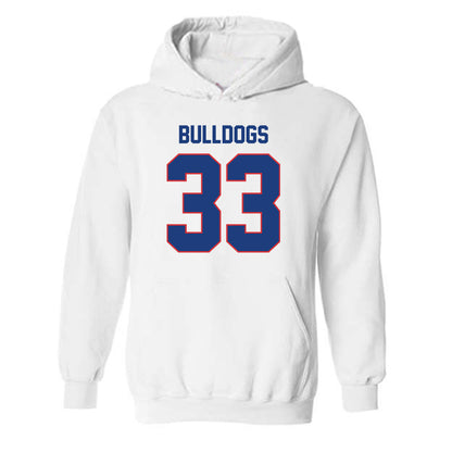 LA Tech - NCAA Football : Tavis Williams - White Replica Shersey Hooded Sweatshirt