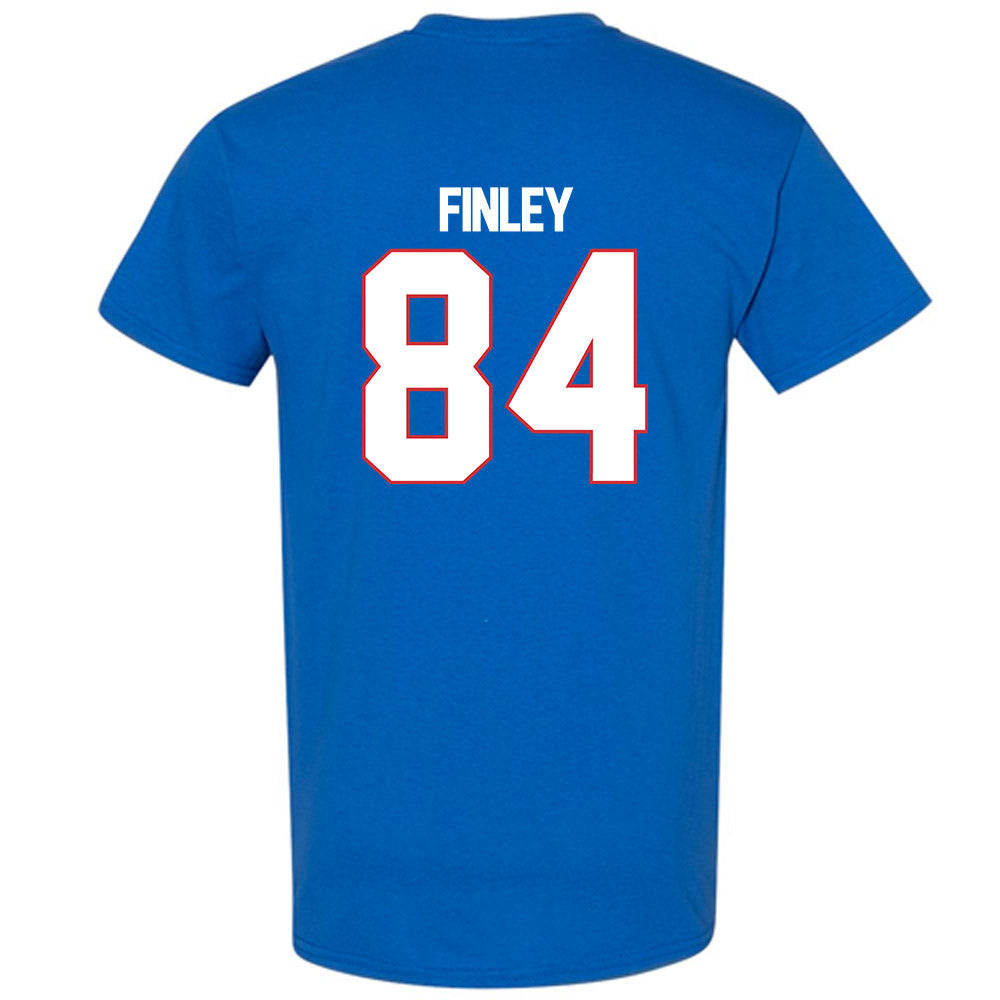 LA Tech - NCAA Football : Elliott Finley - Royal Replica Shersey Short Sleeve T-Shirt