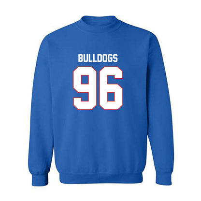 LA Tech - NCAA Football : Zion Nason - Royal Replica Shersey Sweatshirt