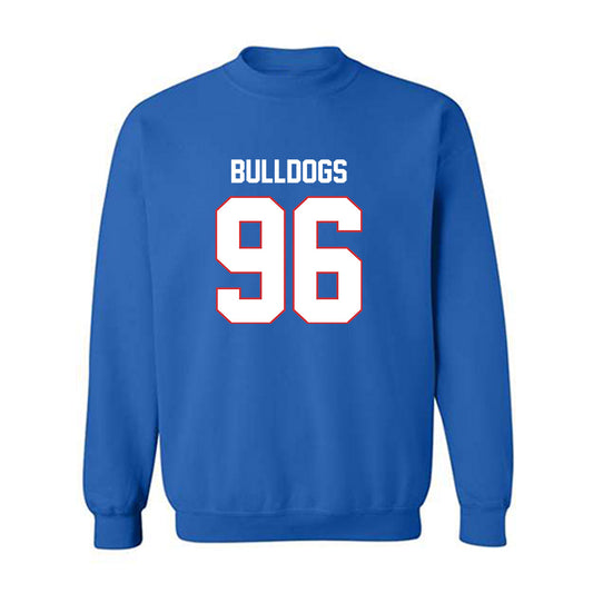 LA Tech - NCAA Football : Zion Nason - Royal Replica Shersey Sweatshirt