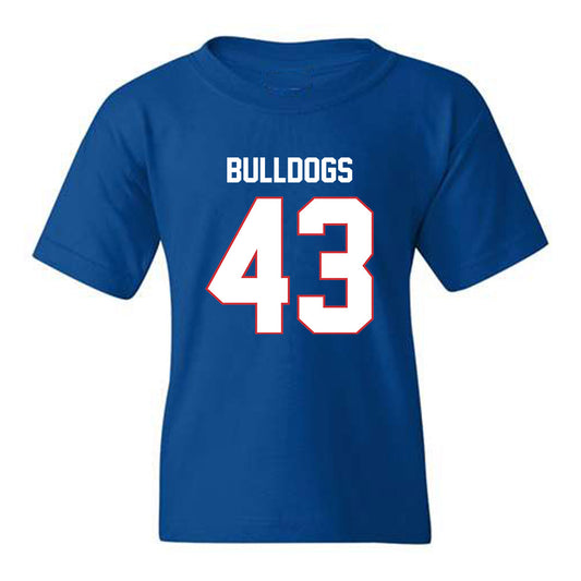 LA Tech - NCAA Football : Drew Henderson - Royal Replica Shersey Youth T-Shirt