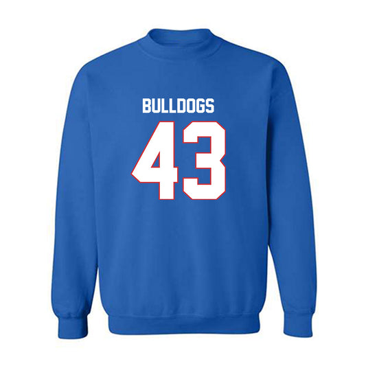 LA Tech - NCAA Football : Drew Henderson - Royal Replica Shersey Sweatshirt