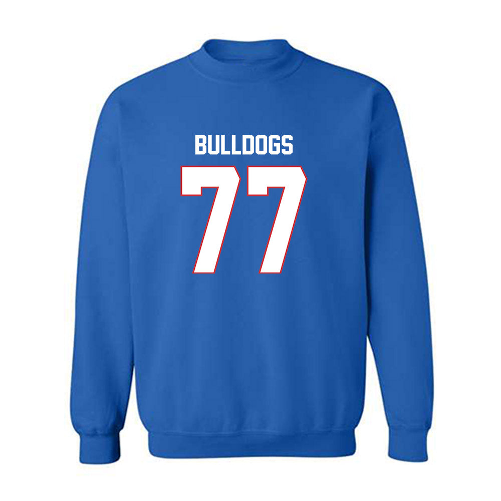 LA Tech - NCAA Football : Keystone Allison - Royal Replica Shersey Sweatshirt