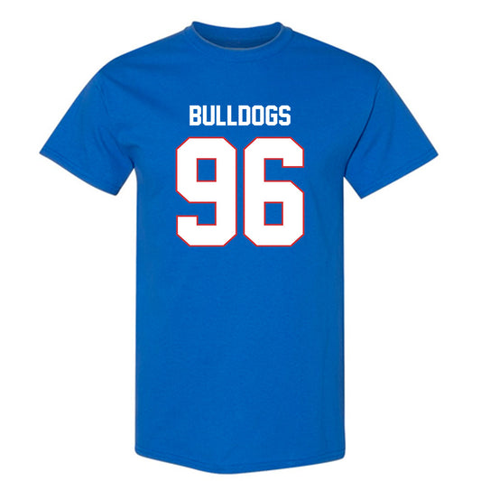 LA Tech - NCAA Football : Zion Nason - Royal Replica Shersey Short Sleeve T-Shirt