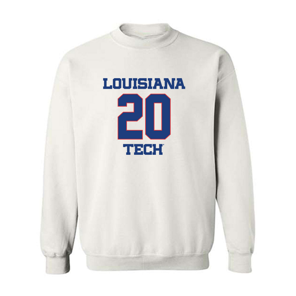 LA Tech - NCAA Men's Basketball : Jordan Crawford - Crewneck Sweatshirt Replica Shersey