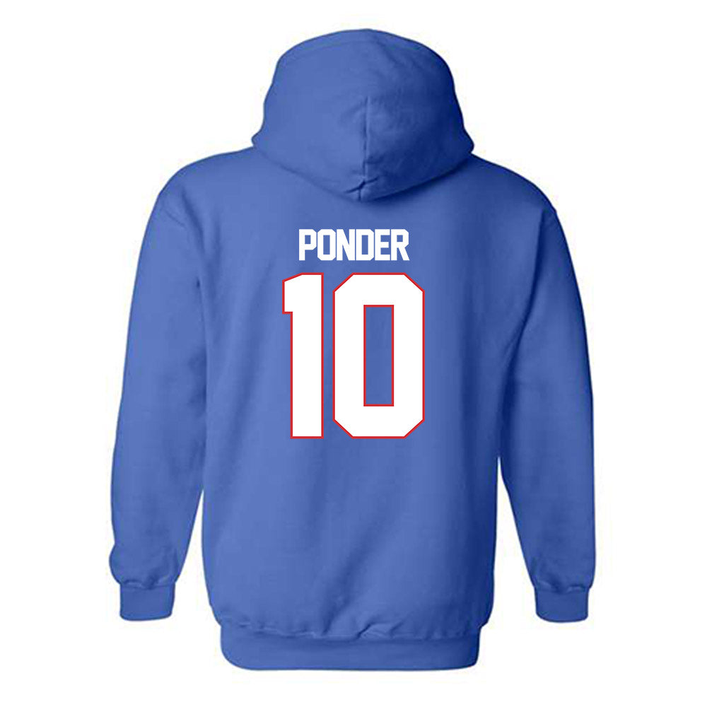 LA Tech - NCAA Men's Basketball : Ben Ponder - Hooded Sweatshirt Replica Shersey