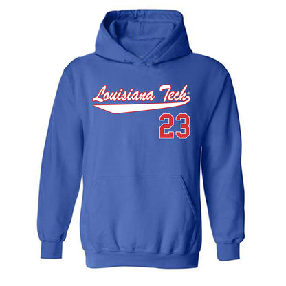 LA Tech - NCAA Softball : Bailey Wright - Hooded Sweatshirt Replica Shersey