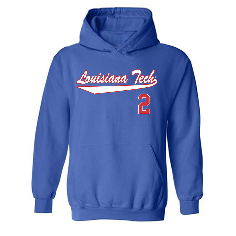 LA Tech - NCAA Softball : Kaylee Grealy - Hooded Sweatshirt Replica Shersey