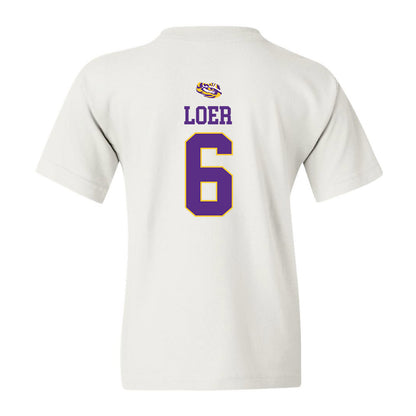 LSU - NCAA Baseball : Justin Loer - Youth T-Shirt Replica Shersey