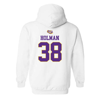 LSU - NCAA Baseball : Luke Holman - Hooded Sweatshirt Replica Shersey