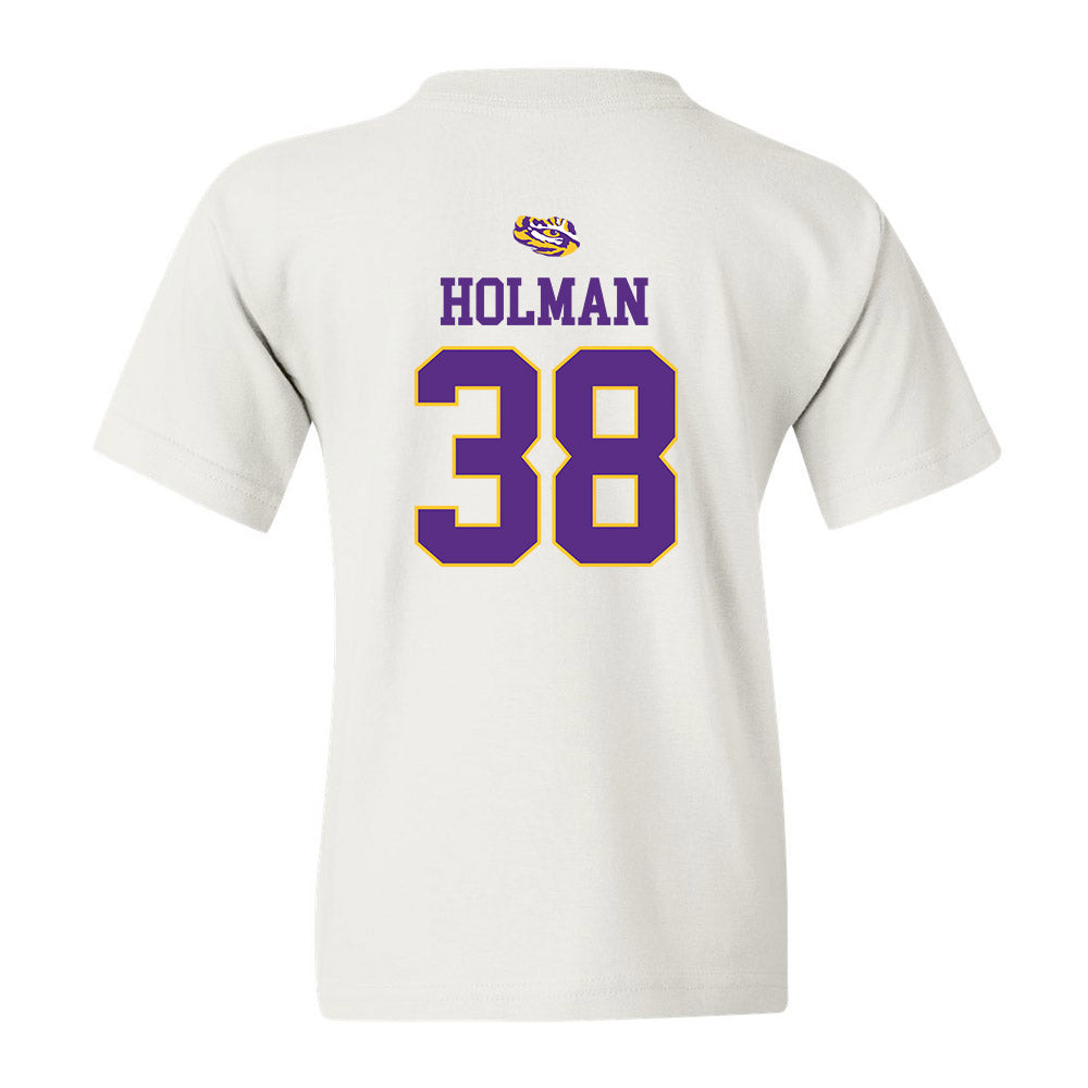 LSU - NCAA Baseball : Luke Holman - Youth T-Shirt Replica Shersey