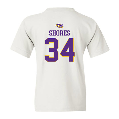 LSU - NCAA Baseball : Chase Shores - Youth T-Shirt Replica Shersey