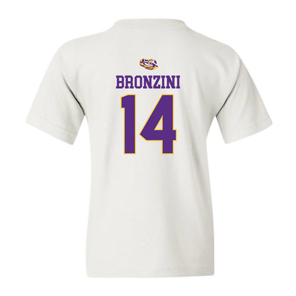 LSU - NCAA Baseball : Nic Bronzini - Youth T-Shirt Replica Shersey