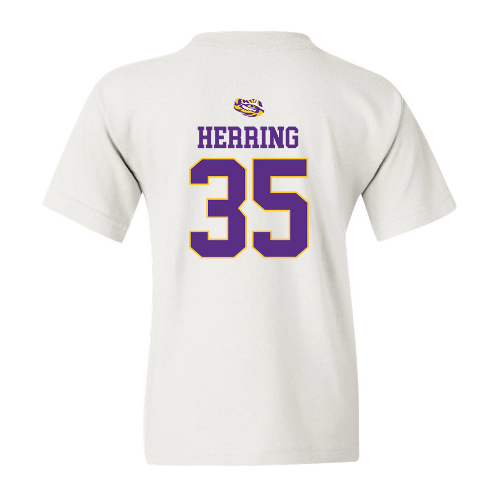 LSU - NCAA Baseball : Griffin Herring - Youth T-Shirt Replica Shersey