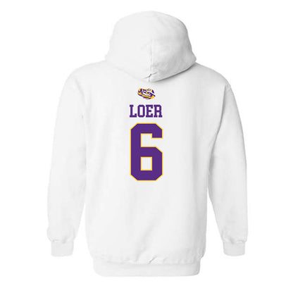 LSU - NCAA Baseball : Justin Loer - Hooded Sweatshirt Replica Shersey