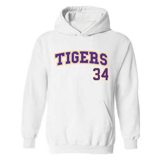 LSU - NCAA Baseball : Chase Shores - Hooded Sweatshirt Replica Shersey