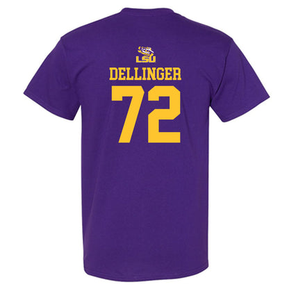 LSU - NCAA Football : Garrett Dellinger - Replica Shersey Short Sleeve T-Shirt