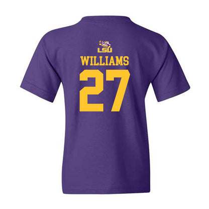 LSU - NCAA Football : Josh Williams - Youth T-Shirt Replica Shersey