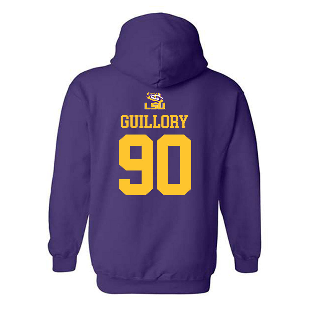 LSU - NCAA Football : Jacobian Guillory - Replica Shersey Hooded Sweatshirt