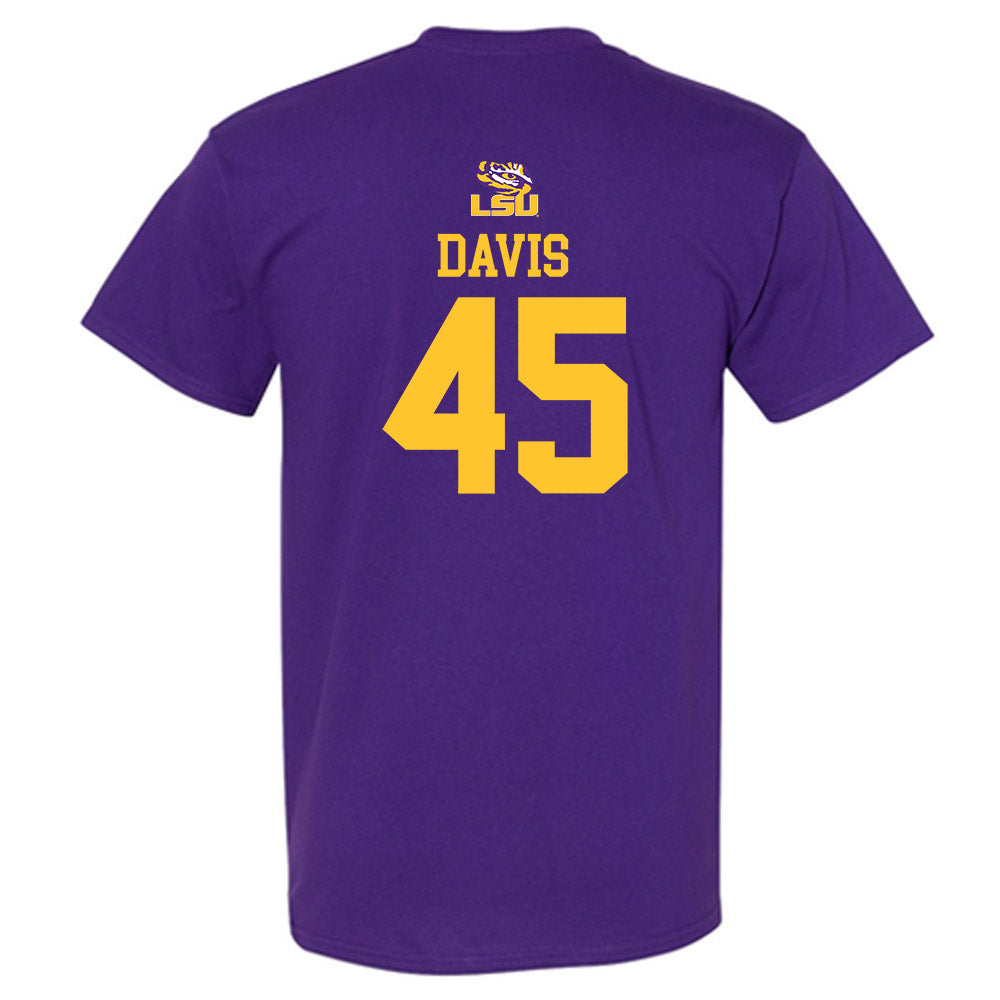 LSU - NCAA Football : Jake Davis - T-Shirt Replica Shersey