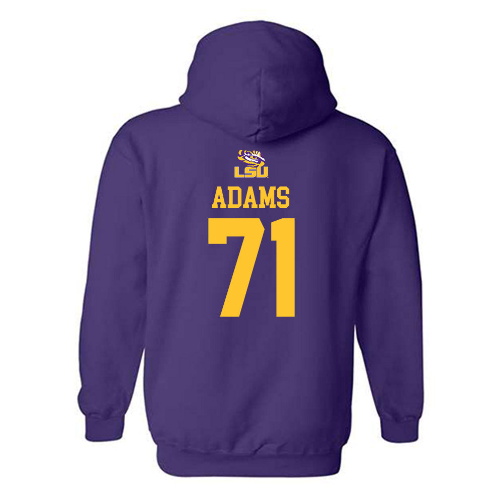 LSU - NCAA Football : Tyree Adams - Hooded Sweatshirt Replica Shersey