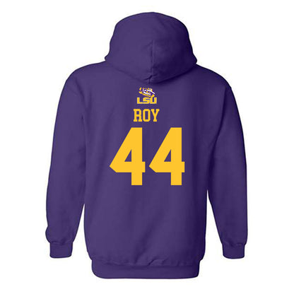 LSU - NCAA Football : Slade Roy - Hooded Sweatshirt Replica Shersey