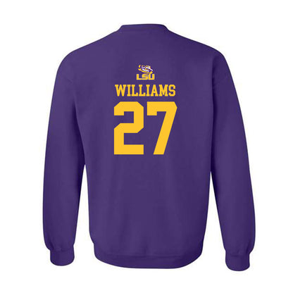 LSU - NCAA Football : Josh Williams - Crewneck Sweatshirt Replica Shersey