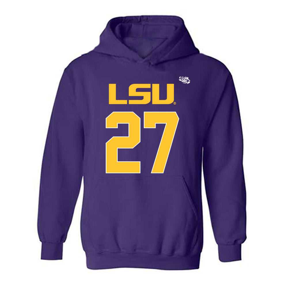 LSU - NCAA Football : Josh Williams - Hooded Sweatshirt Replica Shersey