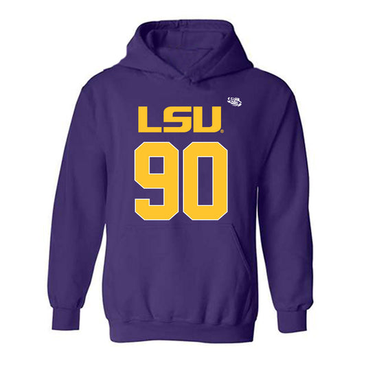 LSU - NCAA Football : Jacobian Guillory - Replica Shersey Hooded Sweatshirt