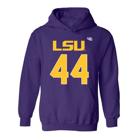 LSU - NCAA Football : Slade Roy - Hooded Sweatshirt Replica Shersey