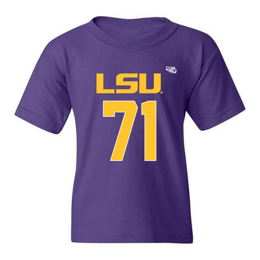 LSU - NCAA Football : Tyree Adams - Youth T-Shirt Replica Shersey