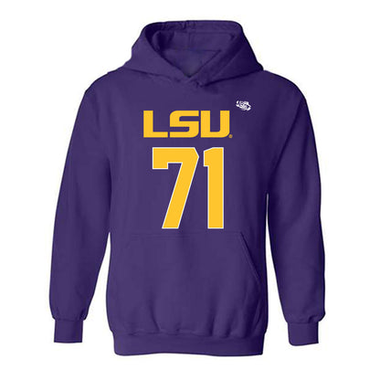 LSU - NCAA Football : Tyree Adams - Hooded Sweatshirt Replica Shersey