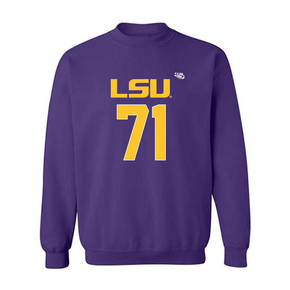 LSU - NCAA Football : Tyree Adams - Crewneck Sweatshirt Replica Shersey