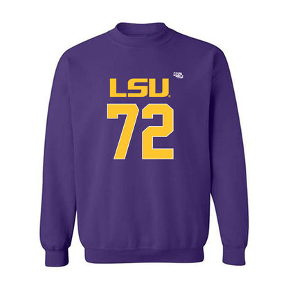 LSU - NCAA Football : Garrett Dellinger - Replica Shersey Sweatshirt