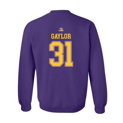 LSU - NCAA Men's Basketball : Samuel Gaylor - Crewneck Sweatshirt Replica Shersey