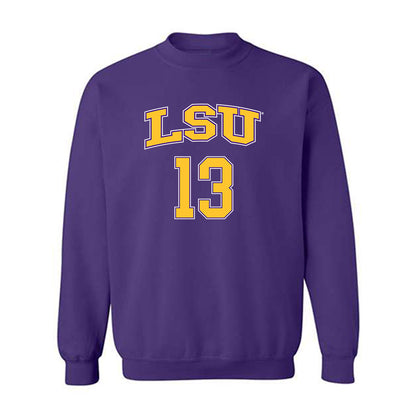 LSU - NCAA Men's Basketball : Jalen Reed - Crewneck Sweatshirt Replica Shersey