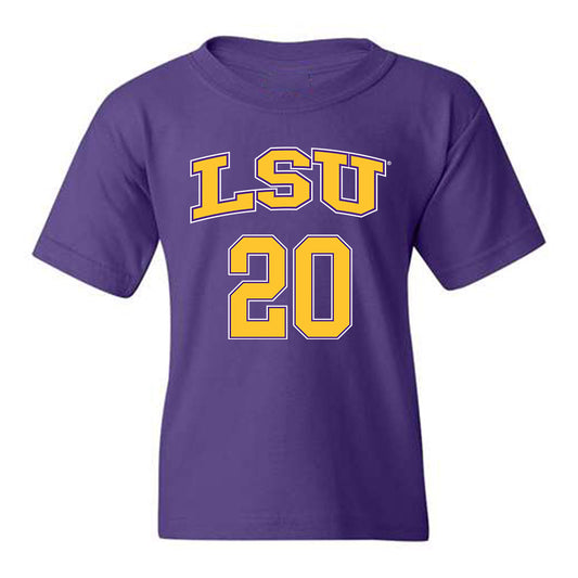 LSU - NCAA Men's Basketball : Derek Fountain - Youth T-Shirt Replica Shersey