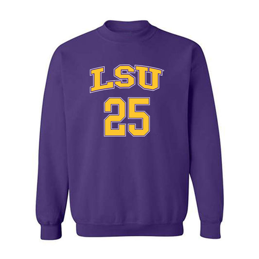 LSU - NCAA Men's Basketball : Adam Benhayoune - Crewneck Sweatshirt Replica Shersey