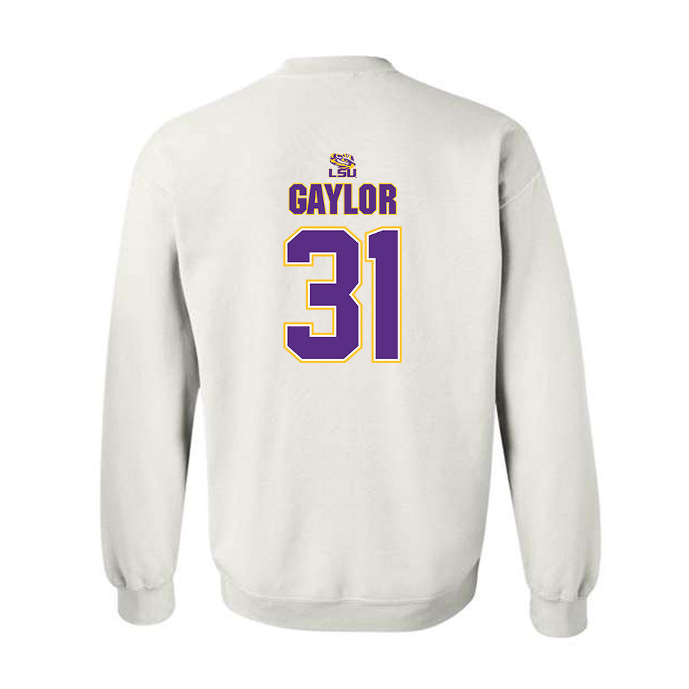 LSU - NCAA Men's Basketball : Samuel Gaylor - Crewneck Sweatshirt Replica Shersey