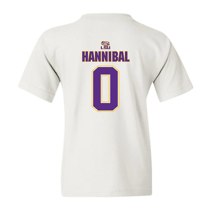 LSU - NCAA Men's Basketball : Trae Hannibal - Youth T-Shirt Replica Shersey